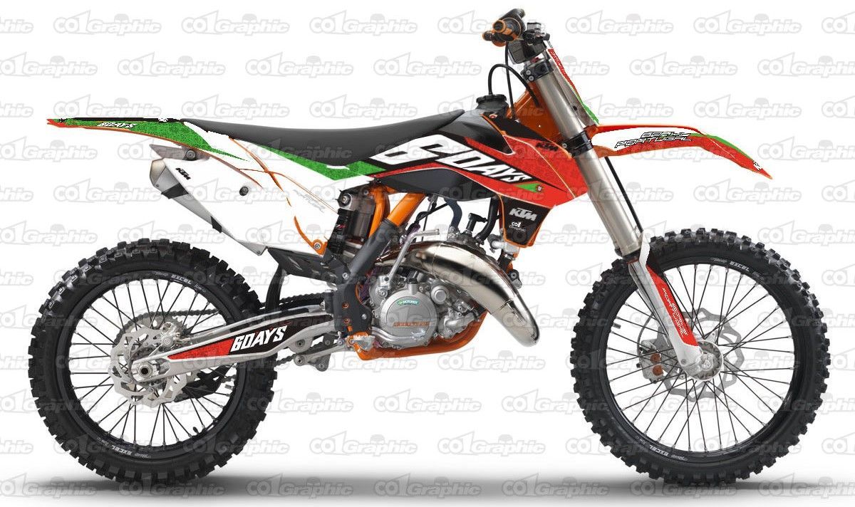 2014-2016 KTM EXC EXCF XCW XCFW デカール ステッカー フルグラフィック co8 ※デザイン決定後30日以内に発送 -  メルカリ