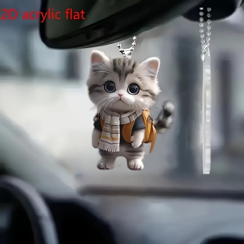 ソフトアクリル猫ストラップ：アクリル縦4.2×横2.5㎝程／クリアピンク・ハート ソフトアクリル猫ストラップ：アクリル縦4.2×横2.5㎝程／クリア