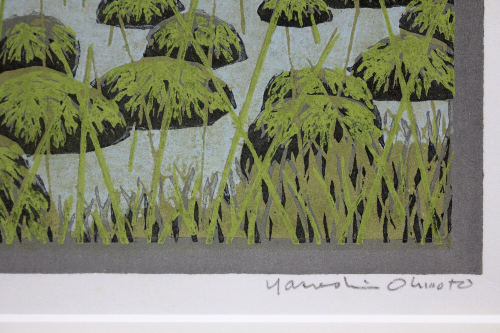 大本靖 「ヤチボウズ」 木版画 絵画 大本靖 『ヤチボウズ』 木版画 - 北海道画廊