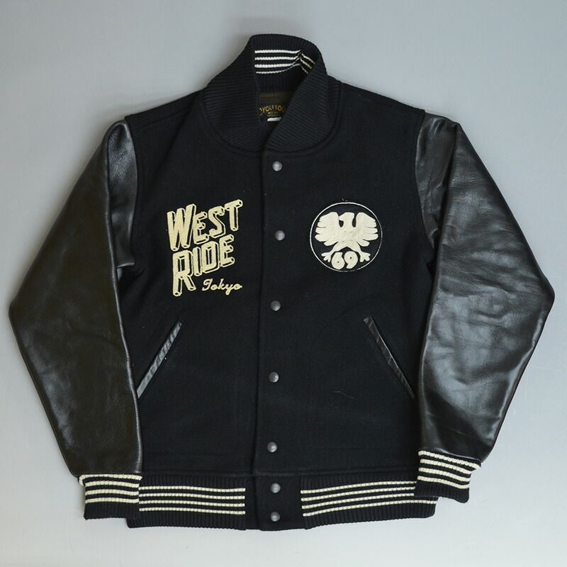 ☆ラスト1点☆ノースフェイス ホワイトレーベル　ブラック 　Lサイズ スタジャン THE NORTH FACE ザ・ノースフェイス WHITE LABEL ホワイト