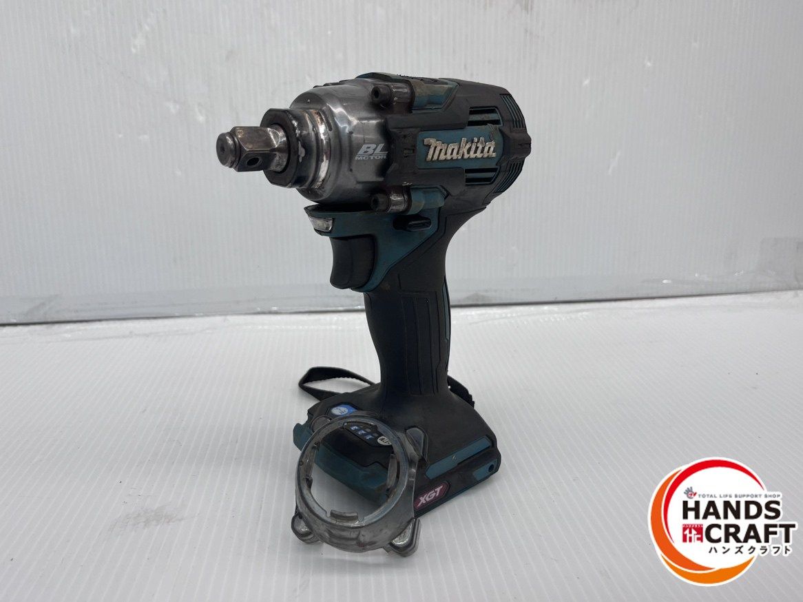 マキタ makita 40Vmaxインパクトレンチ TW004G 本体のみ カバー外れ有 本体上彫り跡 手元ライト接触悪い 品