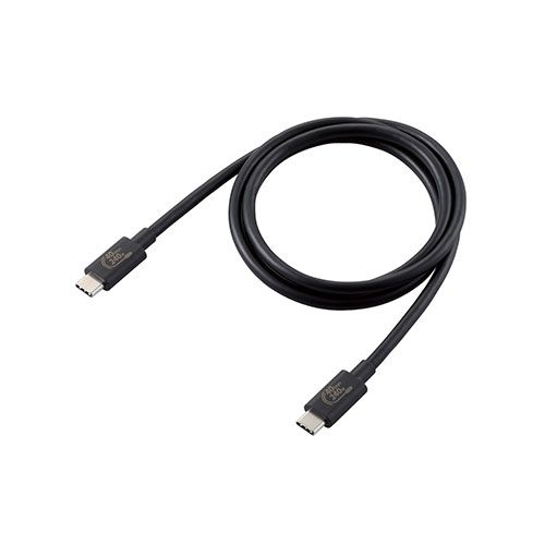 エレコム USB4ケーブル C-Cタイプ 認証品 USB Power Delivery対応 240W 1.0m ブラック USB4-CCPE10NBK