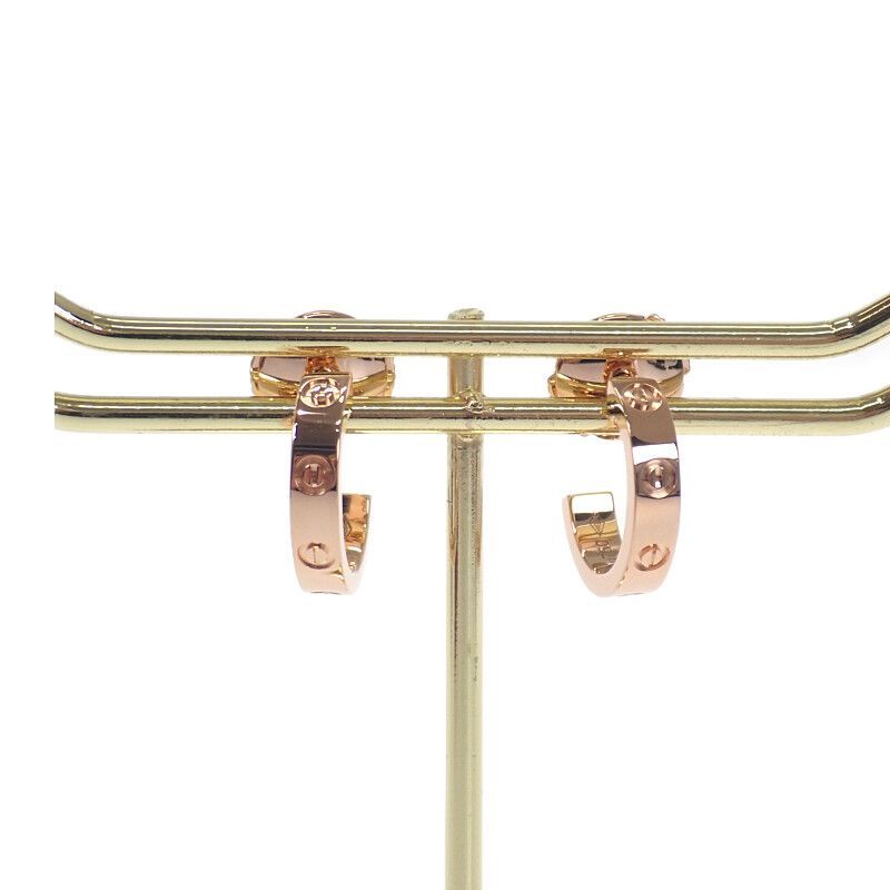 CARTIER CARTIER Love フープイヤリング B8029000 ピアス K18ピンクゴールド レディース ジュエリー|アクセサリー