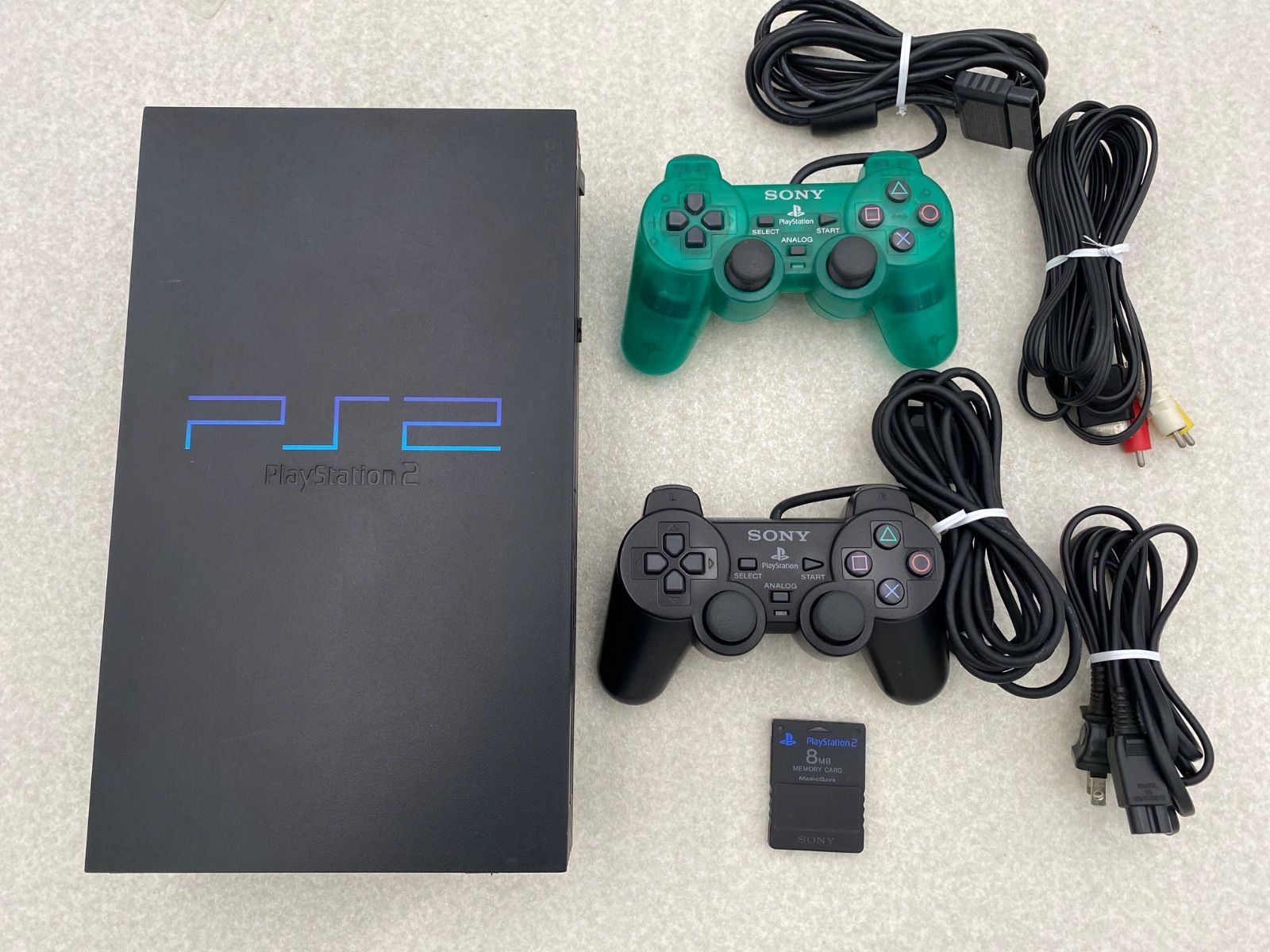 SONY SCPH-15000 コントローラー2 ソフト4本セット SONY PS2 プレステ2 プレイステーション2本体SCPH-15000 本体