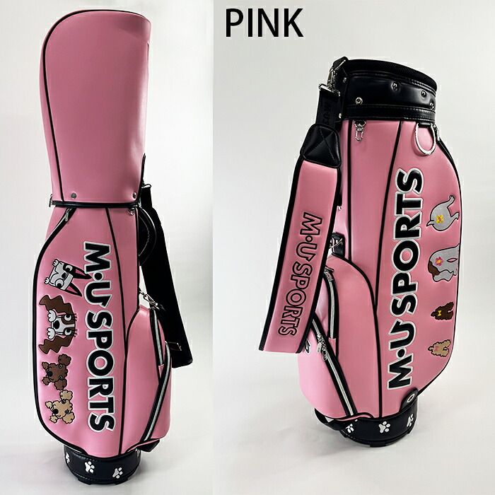 【新品】MUスポーツ 703R6154 キャディバッグ ピンク 新品】MUスポーツ 703R6154 キャディバッグ ピンク 人気復刻モデル