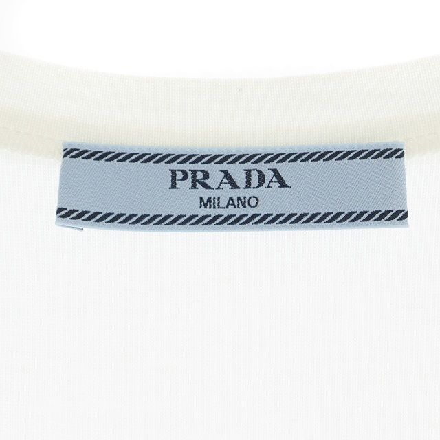 プラダ PRADA トライアングルプレート リブニットジャージー