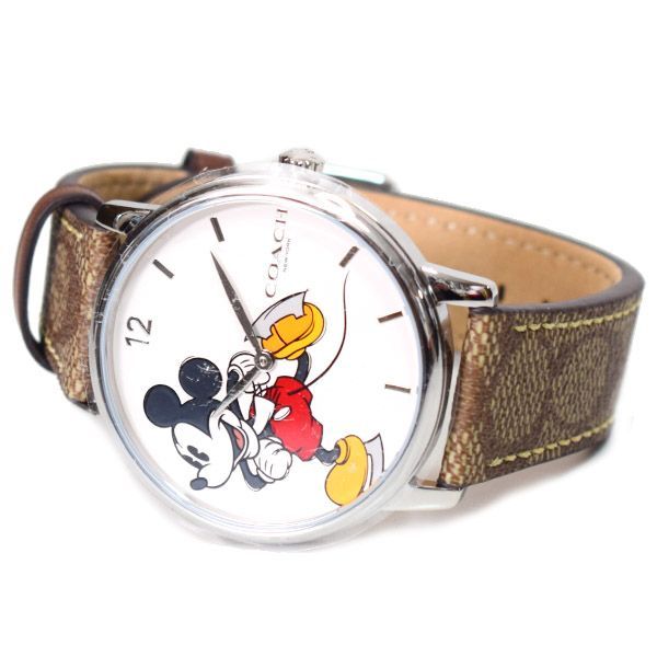 コーチ 時計 COACH コーティングキャンバス レザー シグネチャー  