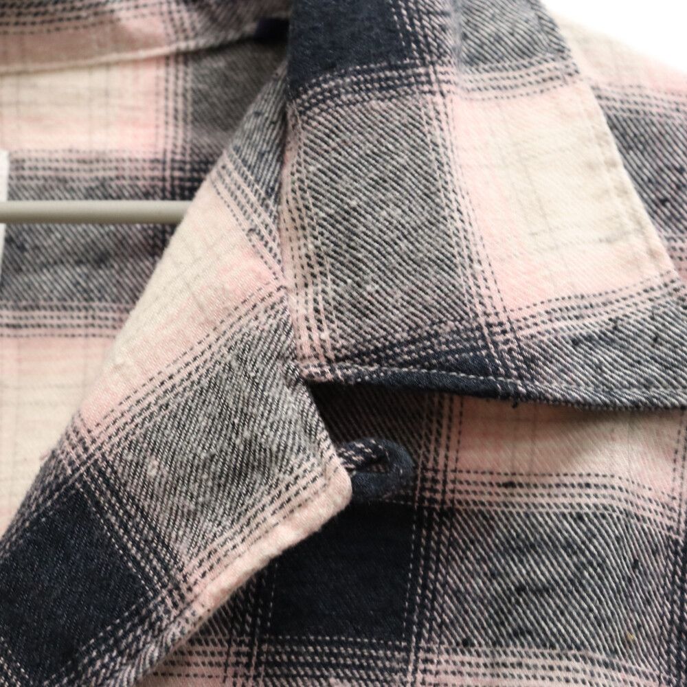 UNUSED (アンユーズド) 23SS Ombre checked shirt オンブレチェック ...