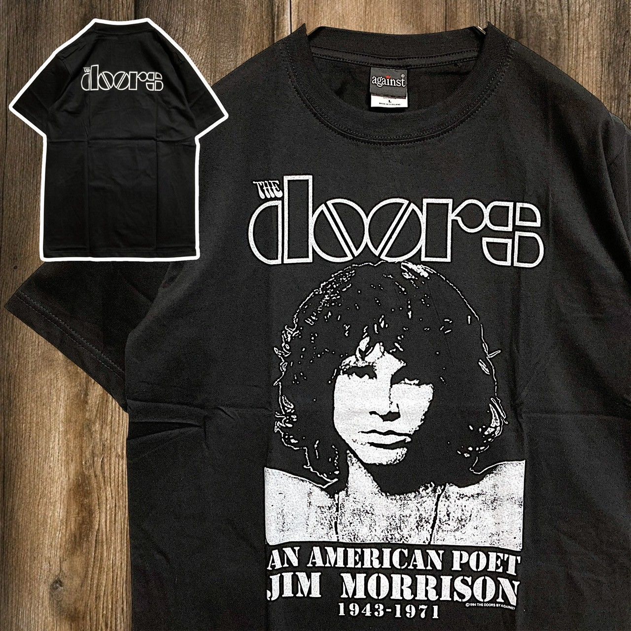 doors ドアーズ ジムモリソン JIM MORRISON フォト 黒 バンド T doors ドアーズ ジムモリソン JIM MORRISON フォト 黒 バンド T