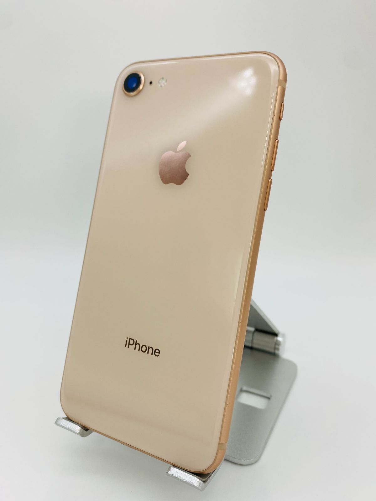 134 iPhone8 256GB ゴールド/シムフリー/大容量新品バッテリー-