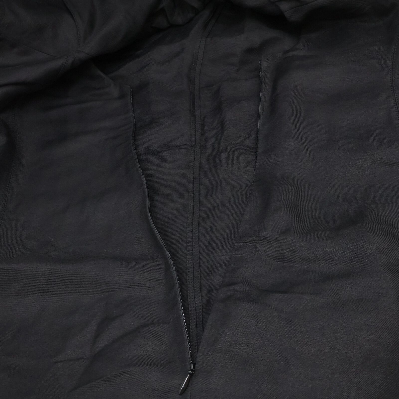  CELINE セリーヌ 2 0 CA 7 7630 ﾌﾞﾗｯｸ ﾌｨｰﾋﾞｰ期 ﾘﾈﾝ ﾊﾟﾌｽﾘｰﾌﾞﾊﾞｯｸﾌｧｽﾅｰﾌﾞﾗｳｽ 38 アンサンブル トップス