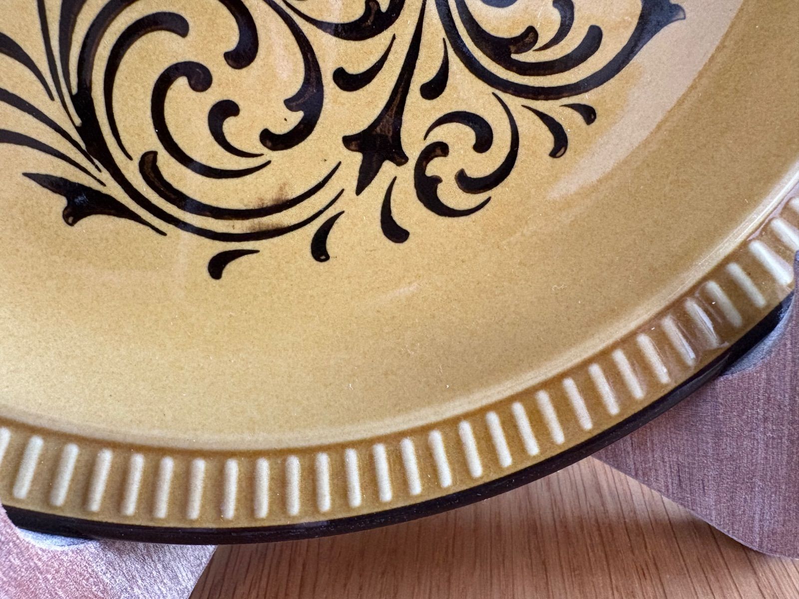 古物の皿 STONEWARE THREE CASTLES ストーンウェア スリーキャッスル 昭和レトロ