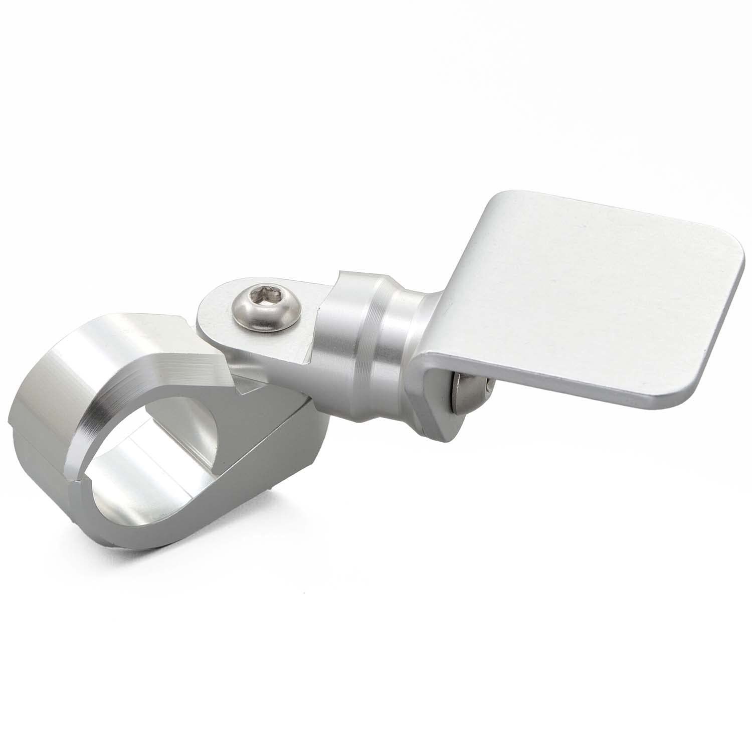 【在庫処分】シルバー マルチメーターブラケット 取付部40×40mm φ22.2mmハンドル用 98516 メーターステー バイク用 デイトナ(Daytona)