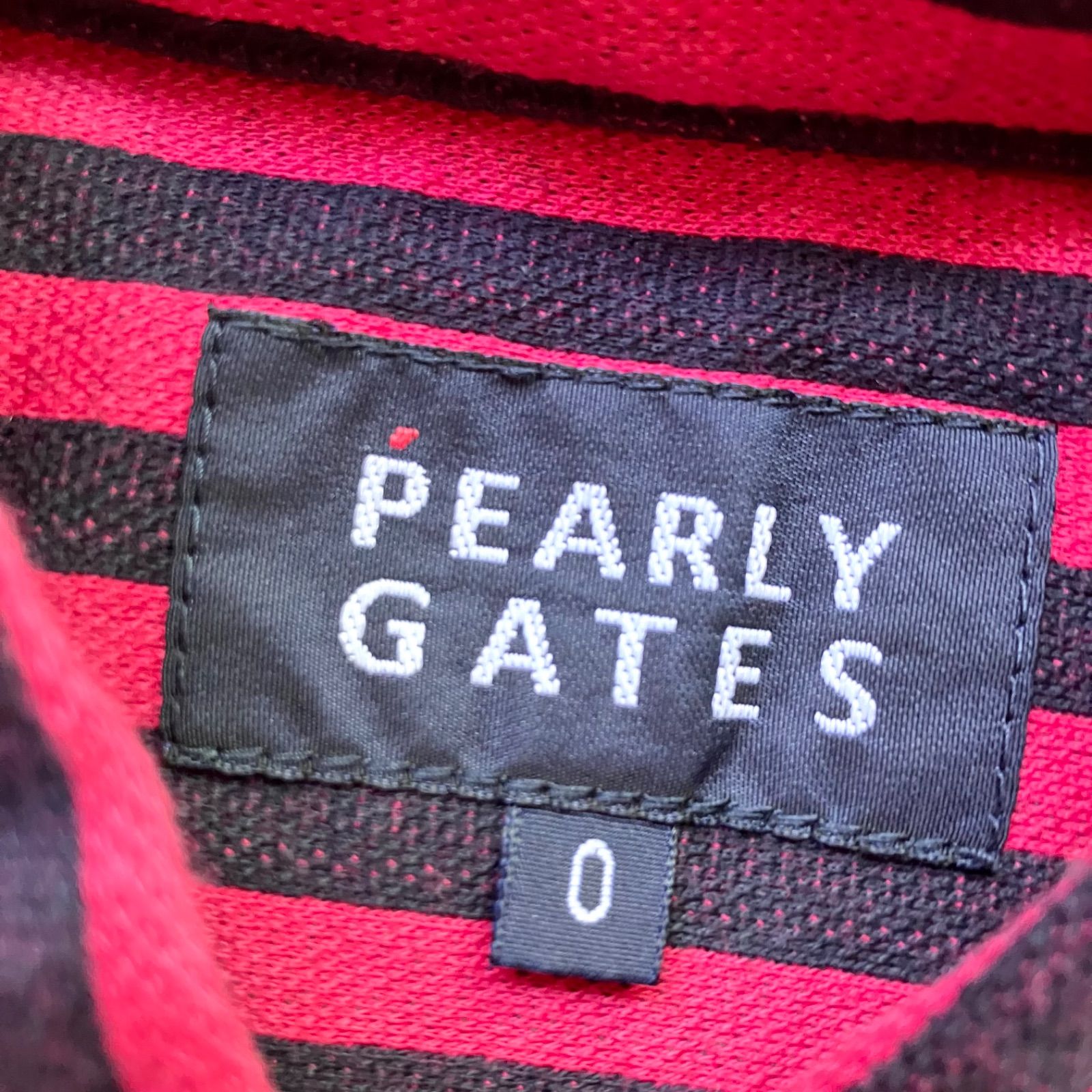 切替ボーダー 縦ストライプ使い 半袖ポロシャツ | PEARLY GATES