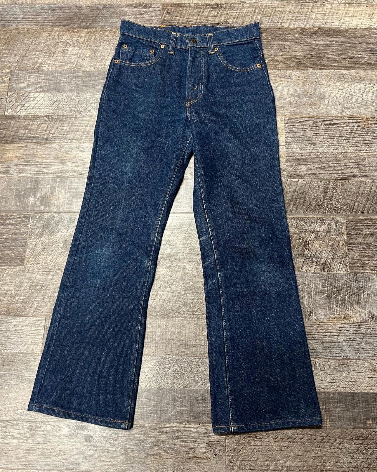 70s levi´s 517-0217 濃紺 66後期 ブーツカット 16ボタン-