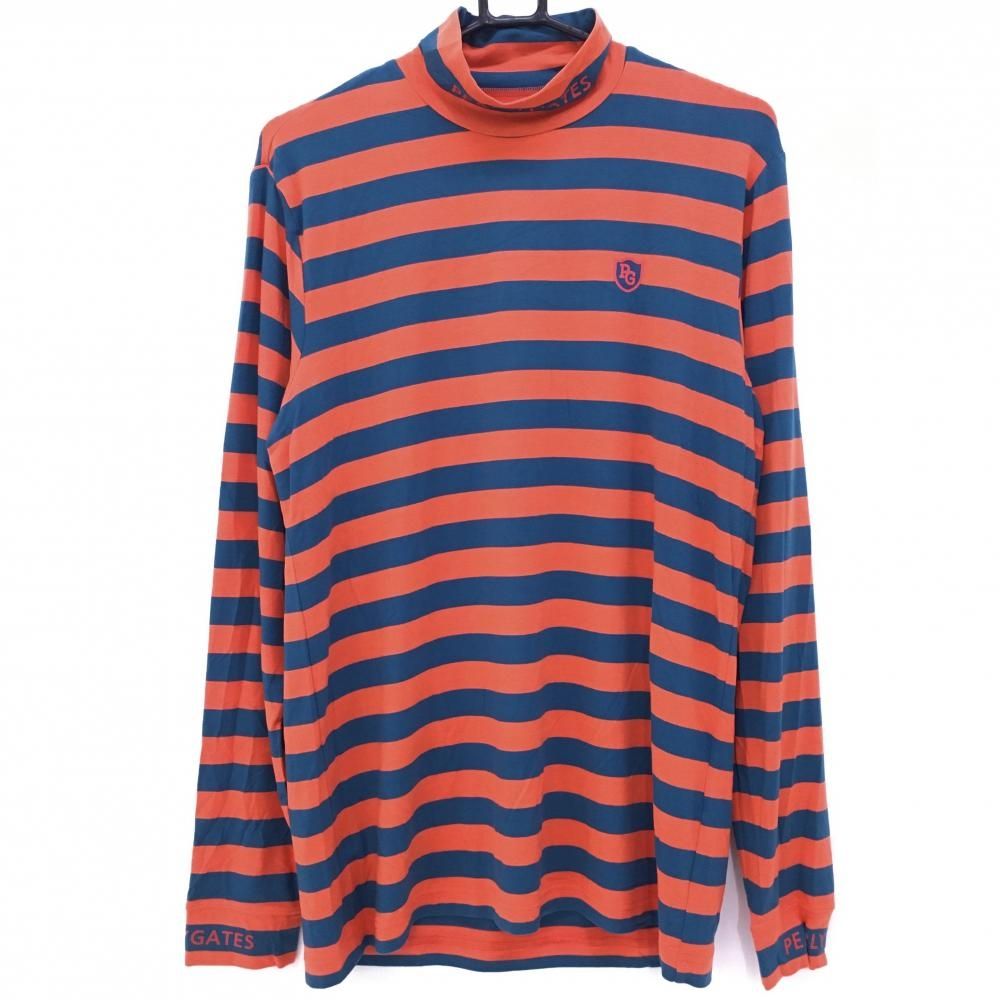 SALE価格【超美品】パーリーゲイツ 長袖ハイネックシャツ ブルー