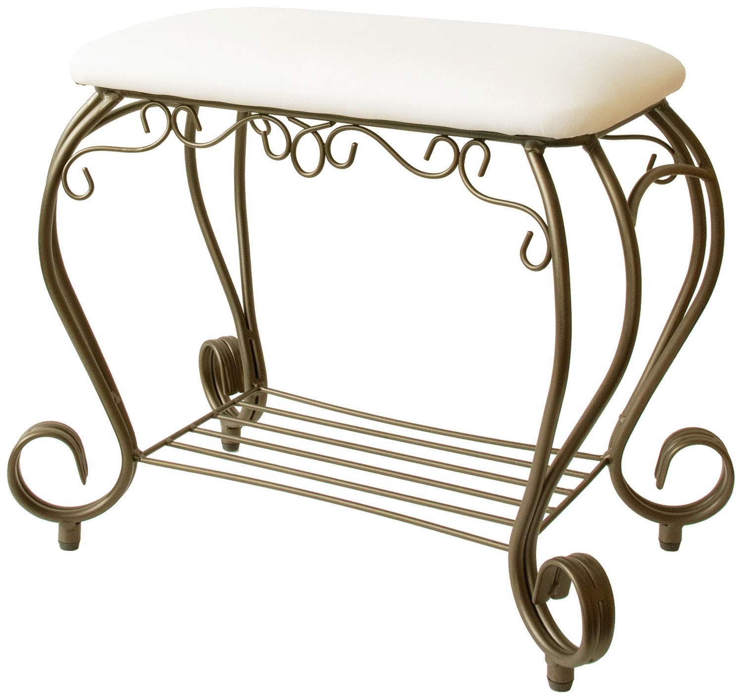 おしゃれ Celestia 低い 幅51×奥行き31×高さ42cm ホワイト 収納 BCW-5030 椅子 スツール 宮武製作所