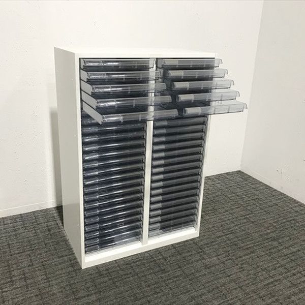 トレイキャビネット 2列23段 B4対応 オカムラ ホワイト