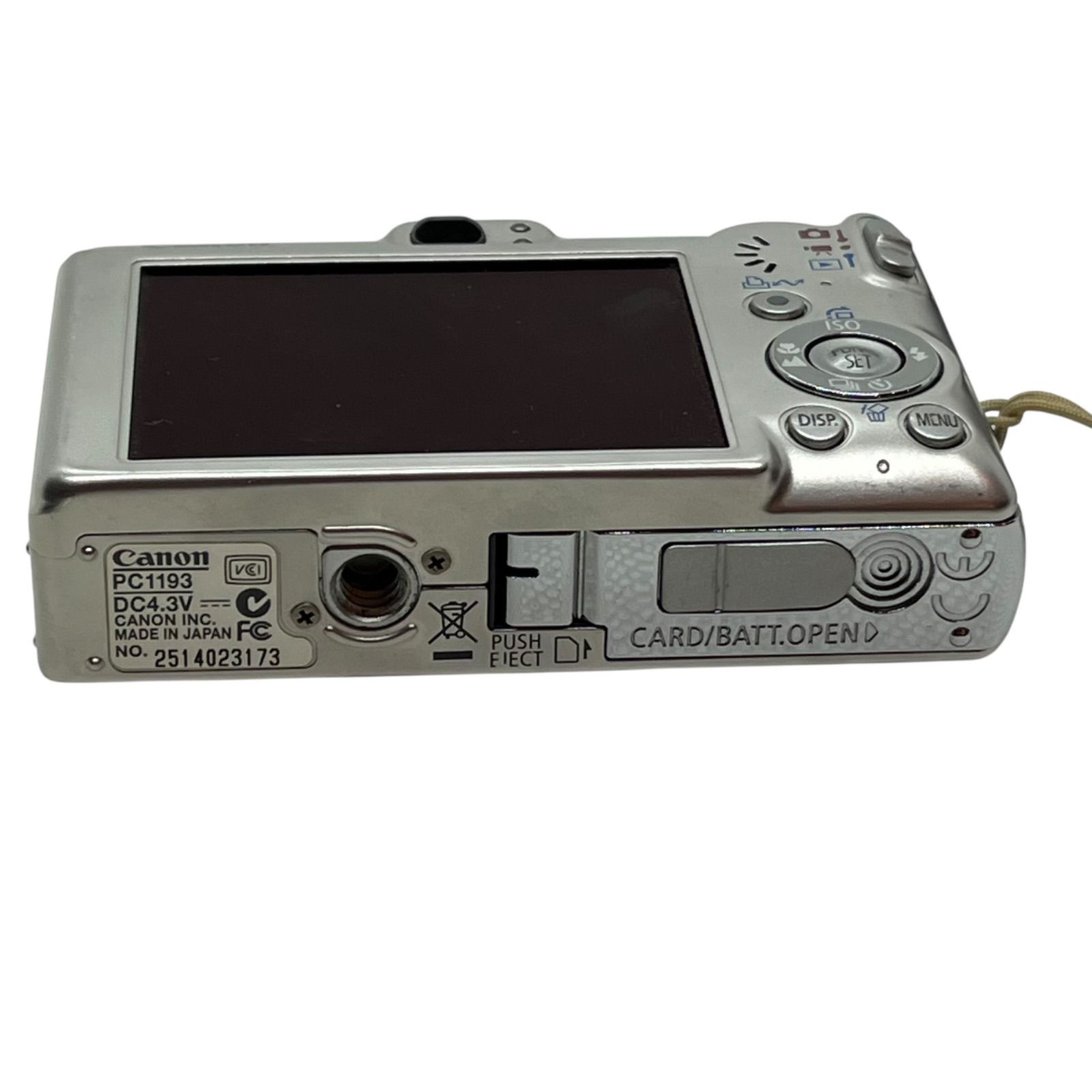 Canon デジタルカメラ PC1193 IXY 70　バッテリィ新品 Canon/キャノン/IXY DIGITAL 70/グレー/バッテリー付属/ CANON IXY