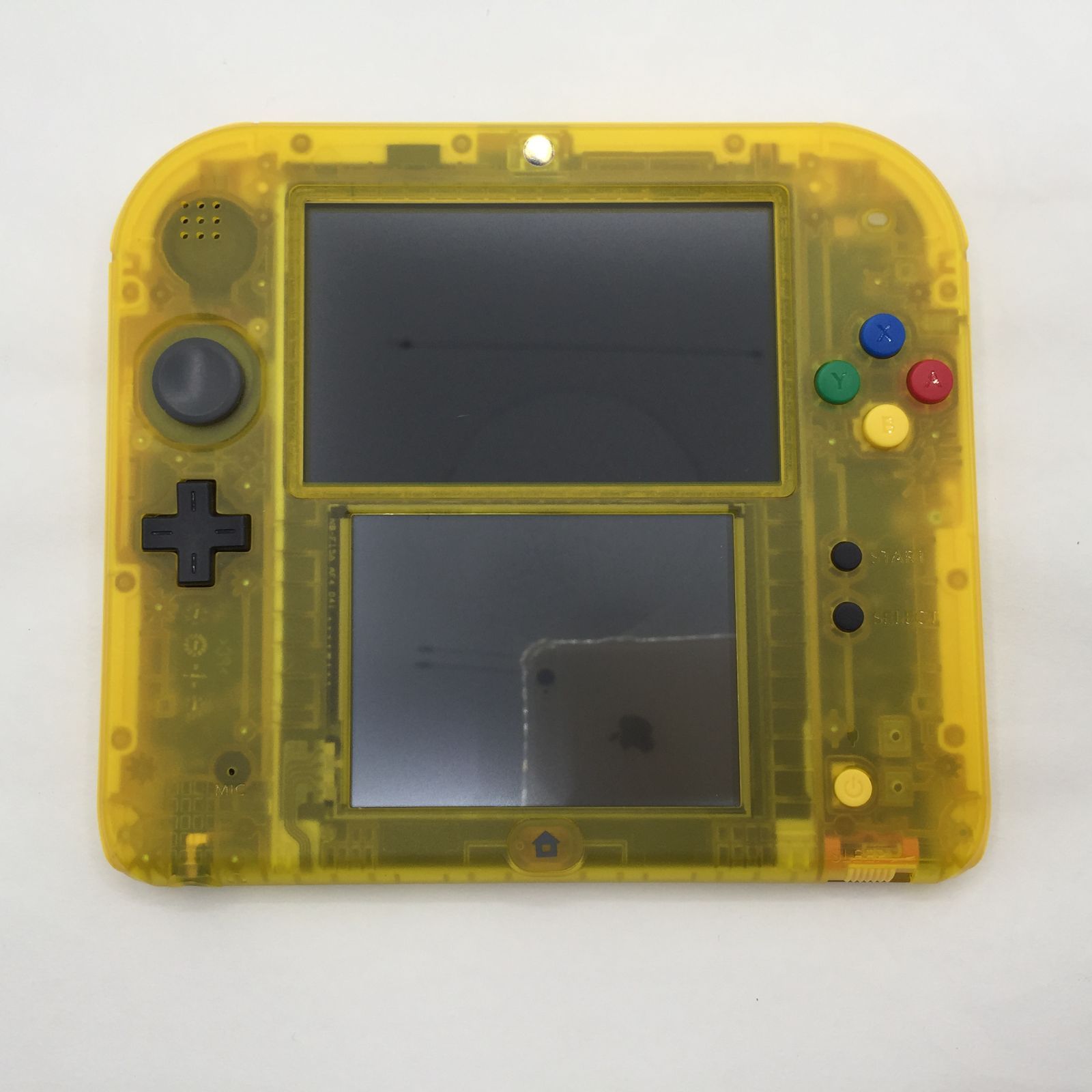 【動作品】ニンテンドー2DS 本体 ピカチュウ クリアイエロー 動作確認済み】ニンテンドー2DS 本体 ピカチュウ クリア イエロー 限定