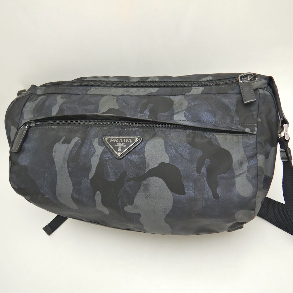 PRADA プラダ VA0991 メッセンジャーバッグ テスート ナイロン BLEU