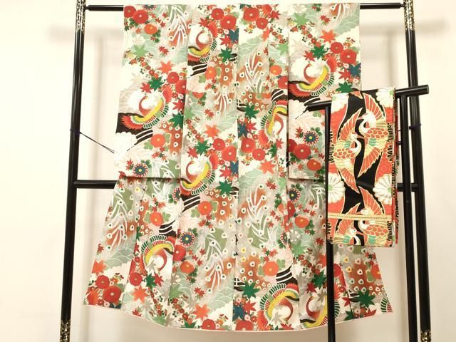 ラボット 服 lovot 紫 麻の葉羽織 袴スカート リボン付 ラボット 服