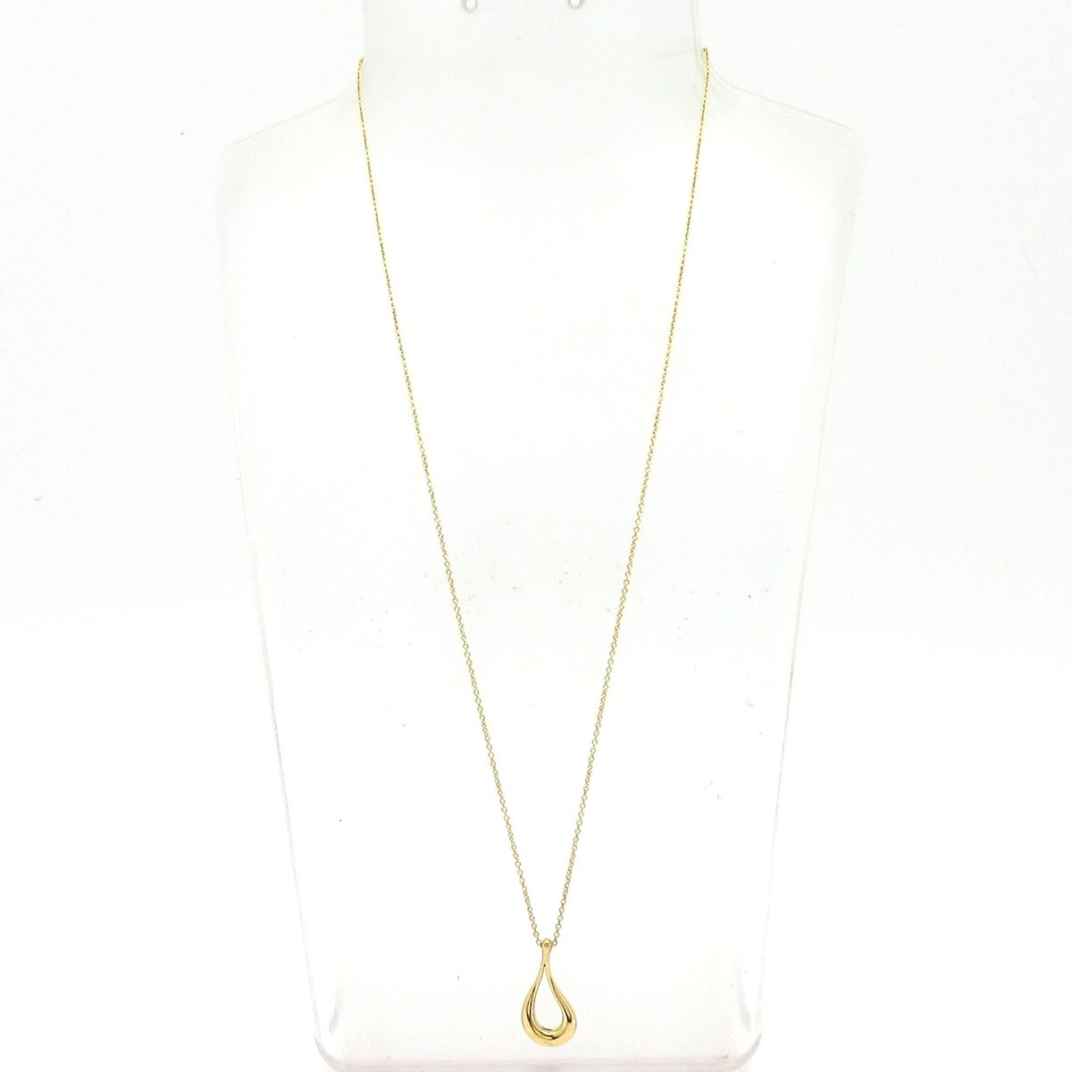 TIFFANY-Co. ティファニー ネックレス オープンティアドロップ K18YG