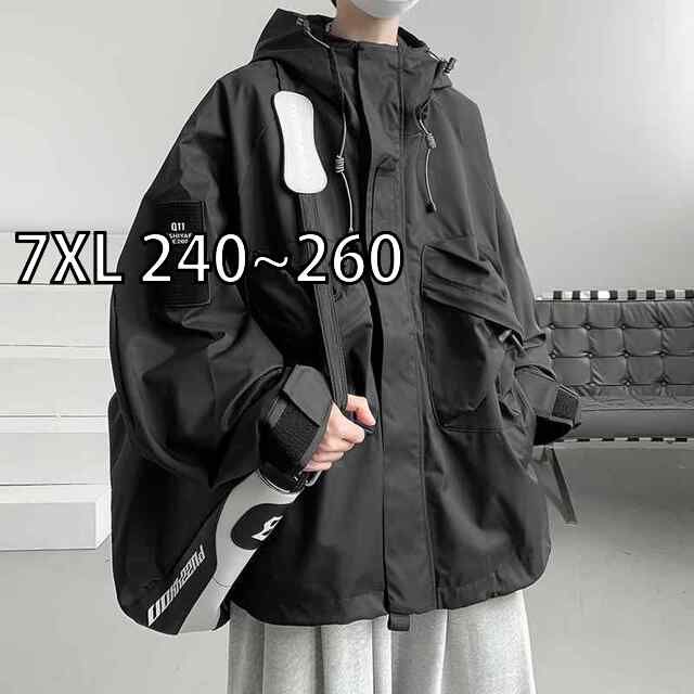 7XL 240~260 秋冬 コーデ メンズ 服 シンプル ファッション オシャレ 大人 かっこいい 大きいサイズ ストリート 紳士服 ワーク ジャケット ベルベット コットン 服 機能的 登山 ストリート フード付き ジャケット
