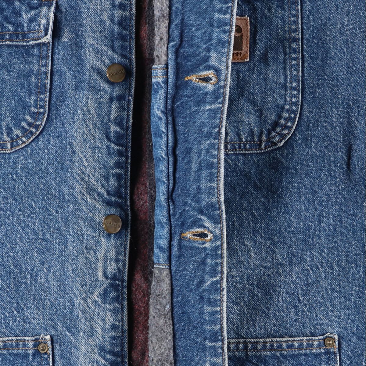 古着 90年代 カーハート Carhartt ミシガンチョアコート デニム