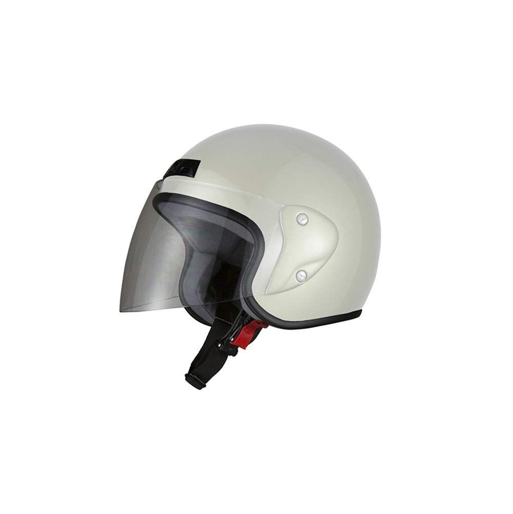 【特売】バイクパーツセンター バイクヘルメット ジェット ホワイト 720101 FREE(頭囲57cm~60cm未満)