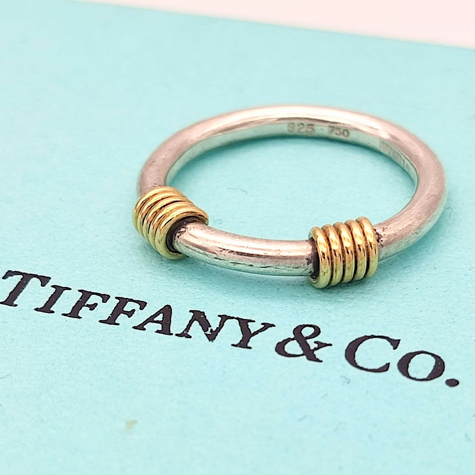希少サイズ/美品】ティファニー Tiffany バンドウィズコイル