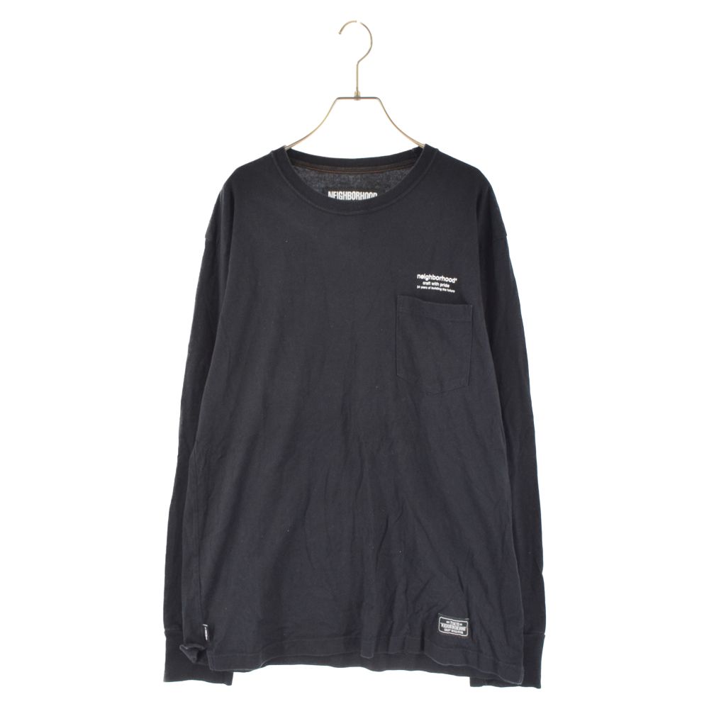 トップス 18AW NEIGHBORHOOD 182ATNH-CSM01 NEIGHBORHOOD (ネイバーフッド) 18AW CLASSIC-P/C-CREW.LS ロゴ