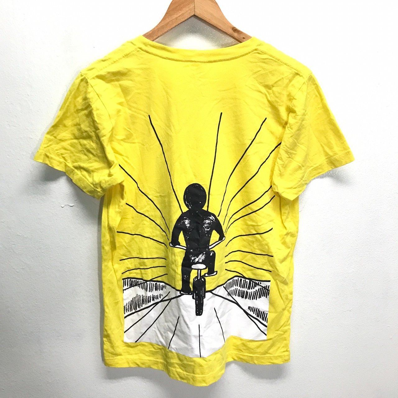 w^)b 明光義塾 サボロー Tシャツ イエロー メンズ Free 個別指導 