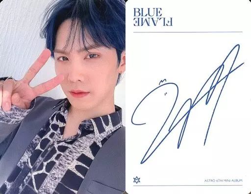 ASTRO アストロ リリイベ ラキ サイン 渋谷 中古】コレクションカード(男性) ASTRO/ラキ(Rocky)/裏面背景白・印刷