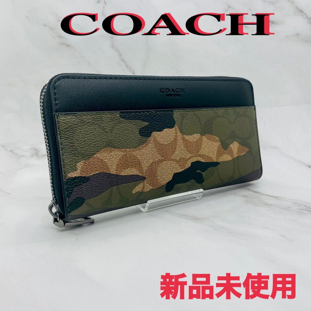 ベビーグッズも大集合 Coach コーチ カモフラ 長財布 ウォレット kids