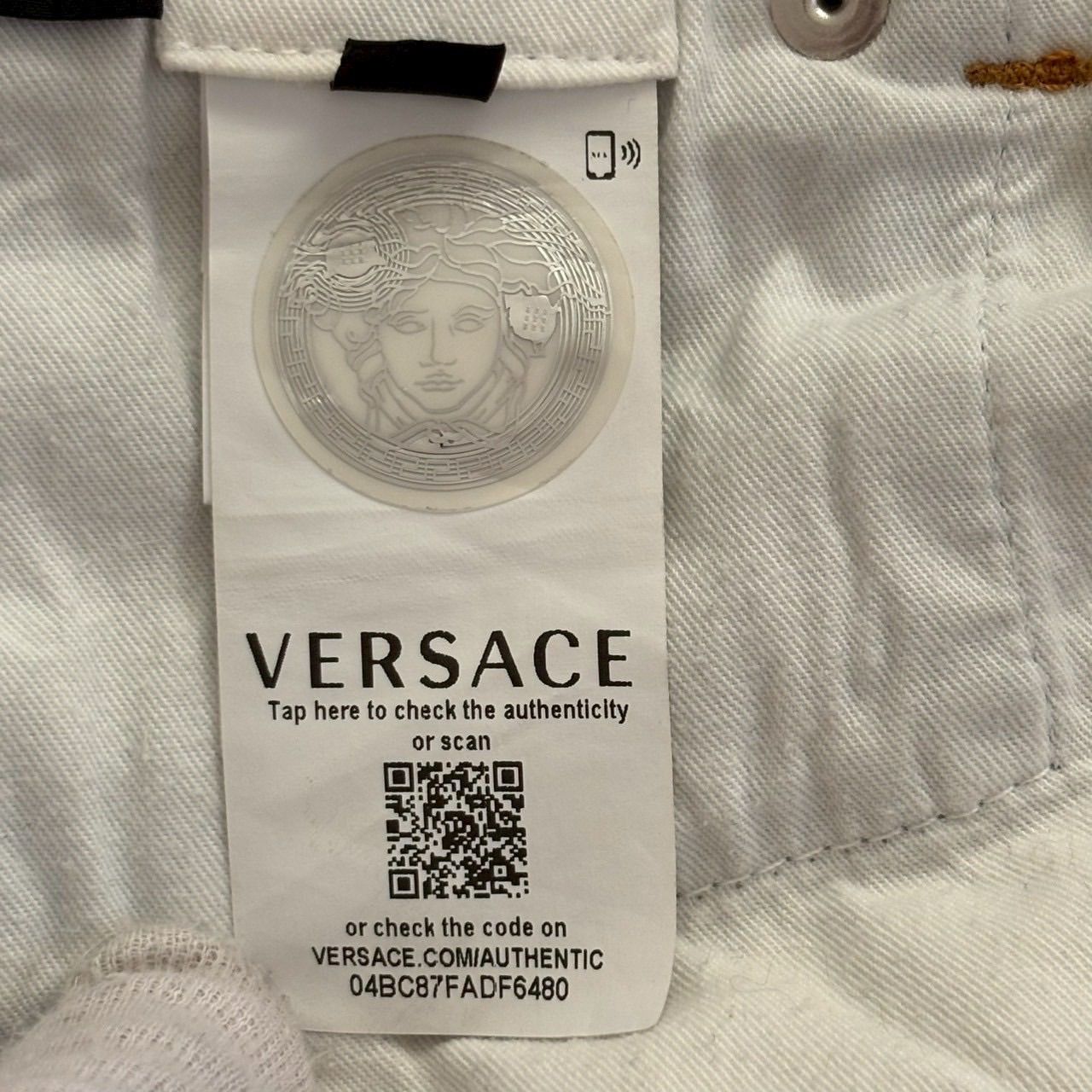 VERSACE ヴェルサーチ デニムパンツ 青 A85186/A232933 ロゴ COWBOYS 