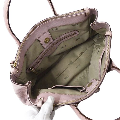 美品　トッズ　ショルダーバッグ　2way　Dバッグ　Dスタイリング　ピンク 美品 TOD's トッズ Dスタイリング パイソン×レザー 2WAYピンク