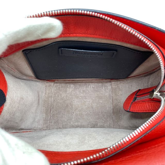 ジェイダブリュー アンダーソン スカーレットマルチスモールバイクバッグ ショルダーバッグ クロスボディ レザー レッド J.W.Anderson DECORATOM_COM_BR