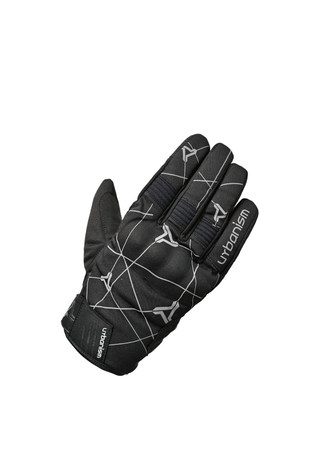 Color ブラック レイシルバー_Size LL アーバニズム バイク用 アーバンライドウィンターグローブ ブラック レイシルバー LL UNG-253