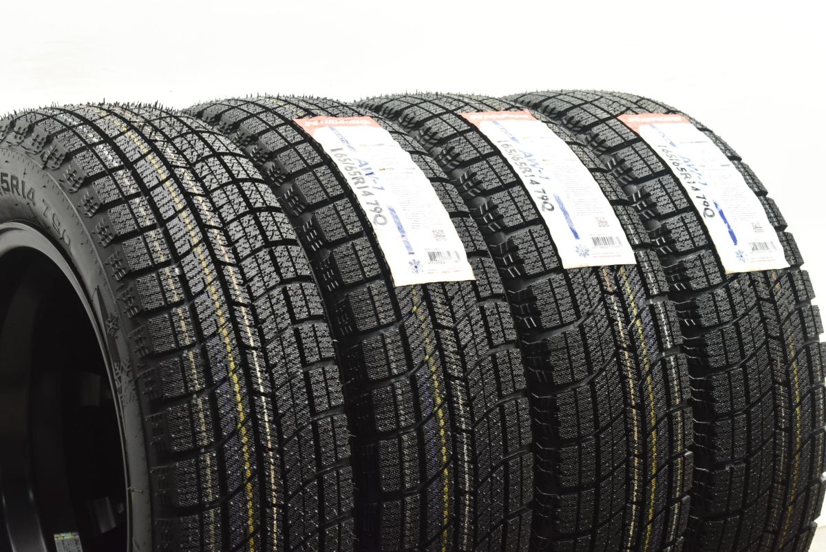 バリ溝 EMBELY 14in 4.5J 45 PCD100 ナンカン アイスアクティバ AW-1 165|65R14 ハスラー ソリオ デリカD 2 プレオ 交換用 FFCRYSTALESIA_COM