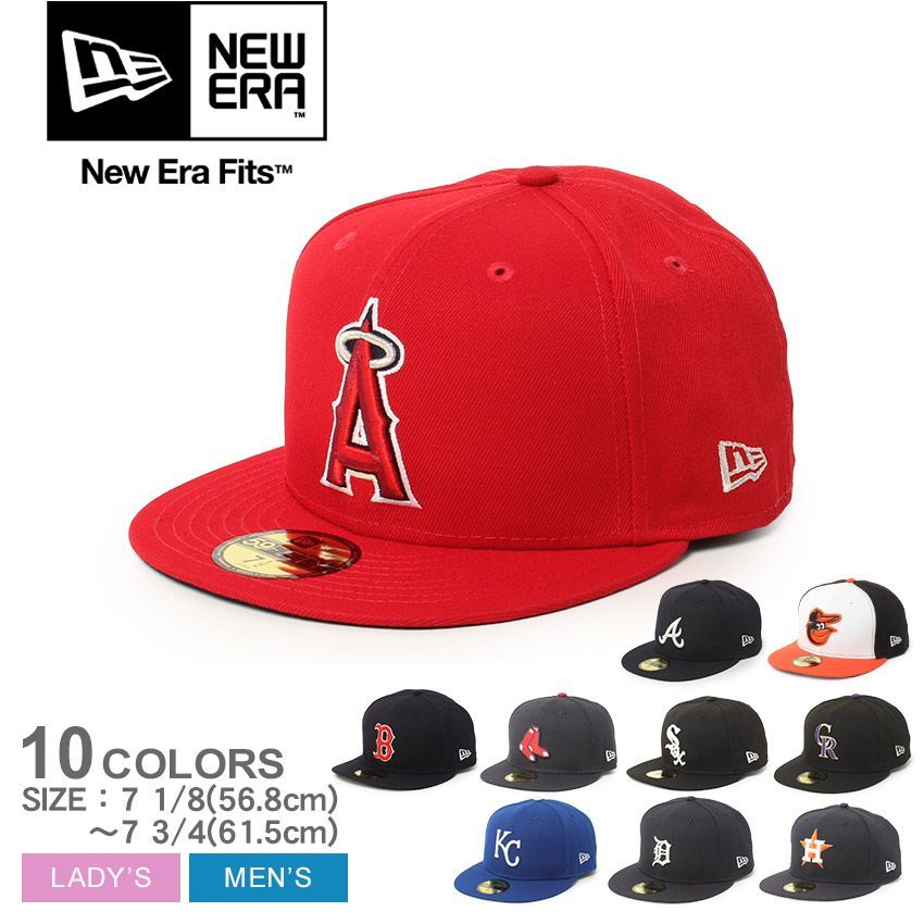 ニューエラ 帽子 レディース メンズ ACPERF 59FIFTY NEW ERA カラー:02.ブレーブスネイビー  品番：2612-0046