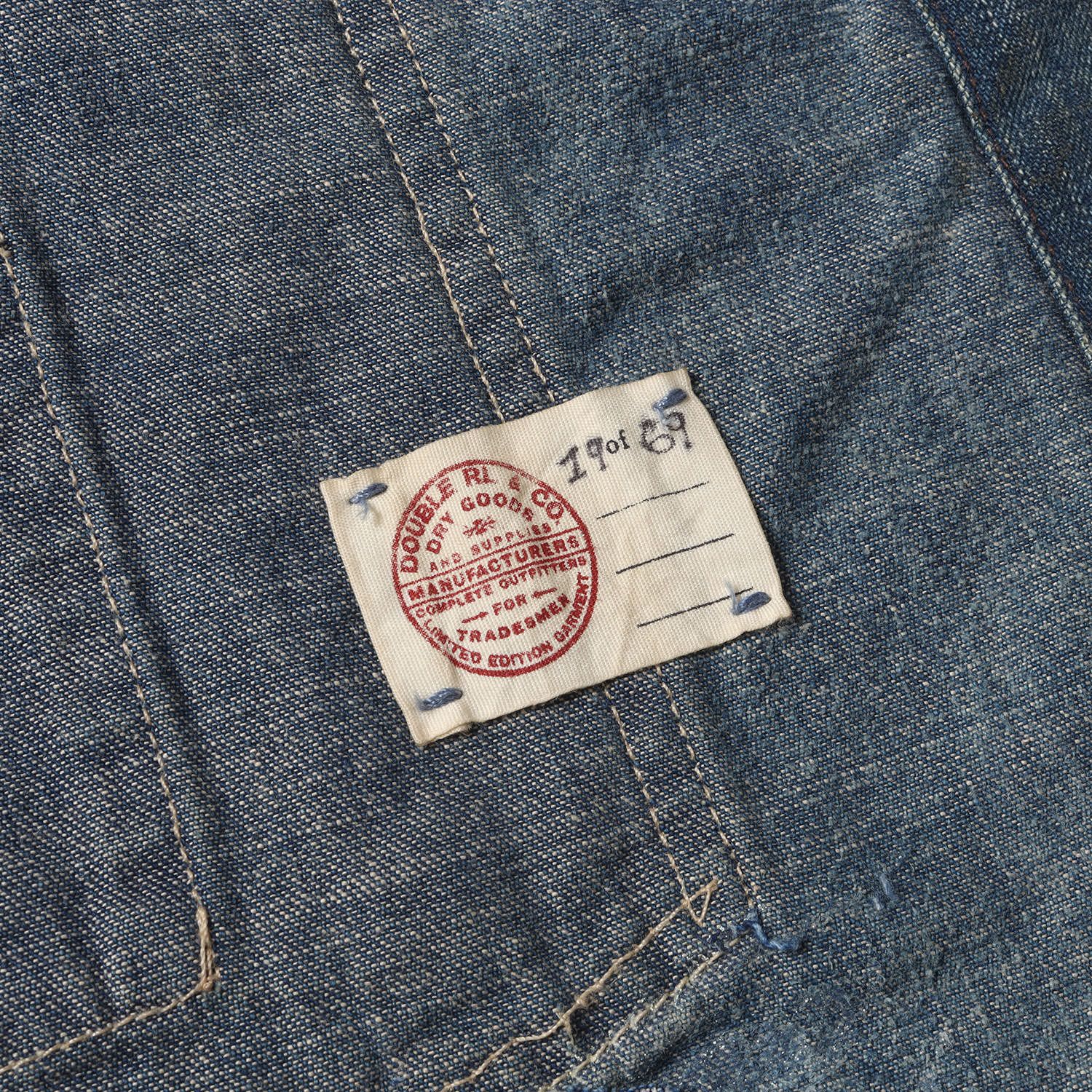 RRL コート サイズ:S 69着限定 フェード ヴィンテージ加工 デニム