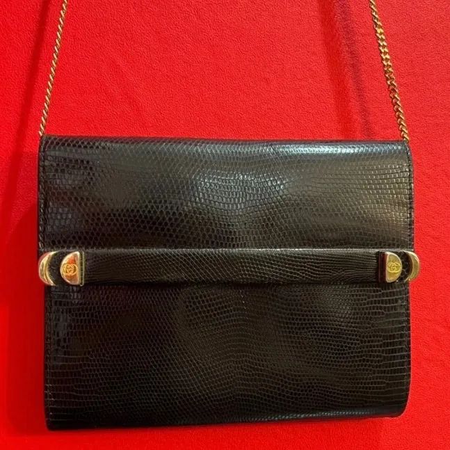☆GUCCI グッチ オールド グッチ チェーンショルダーバッグ 黒 