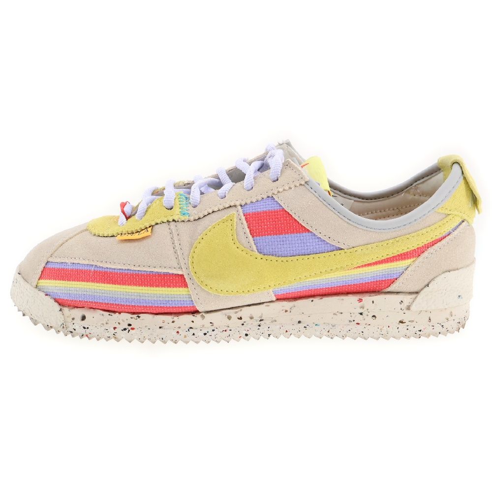 NIKE (ナイキ) ×UNION CORTEZ SP LEMON FROST DR1413-100 ユニオン コルテッツ レモンフロスト ローカットスニーカー マルチ US8/26cm