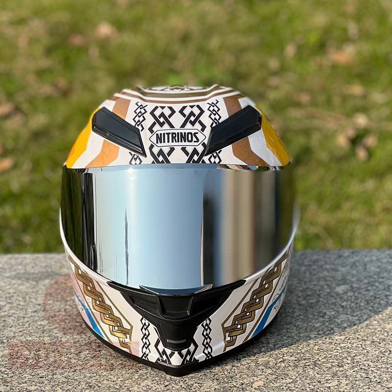 バイクヘルメット フルフェイスヘルメット ミラーシールド