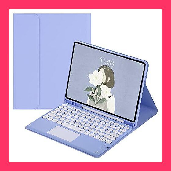 【スタッフおすすめ！】iPad 10.2インチ 2021 iPad 9 iPad 8 iPad 7 キーボード iPad 10.2 ケース タッチパッド搭載 可愛い 丸型キー iPad9 iPad8 iPad7 アイパッド 9 8 7 キー