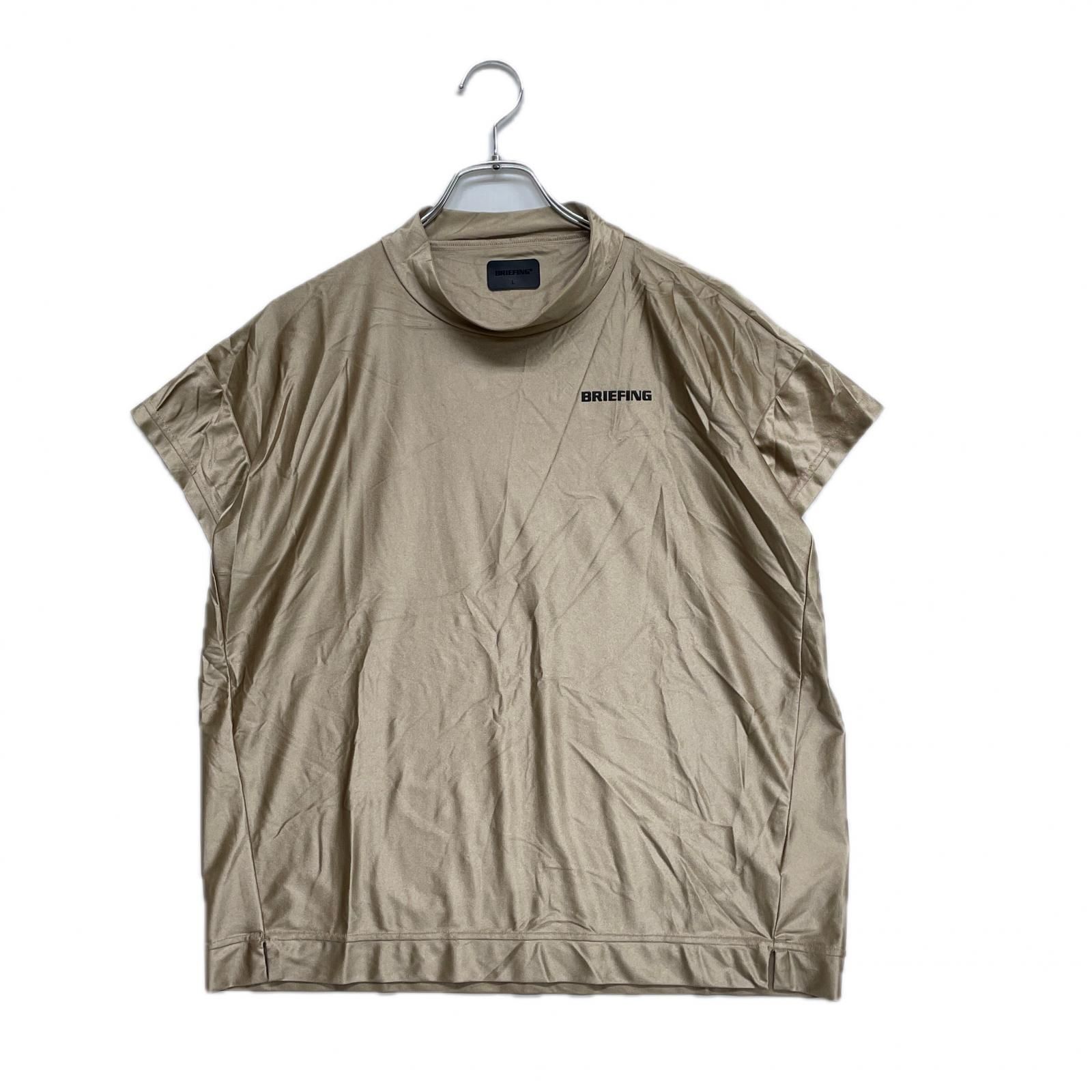 美品　ブリーフィング　briefing 半袖　モックネックシャツ　L 未使用品 レディース ブリーフィング BRIEFING 半袖シャツ L