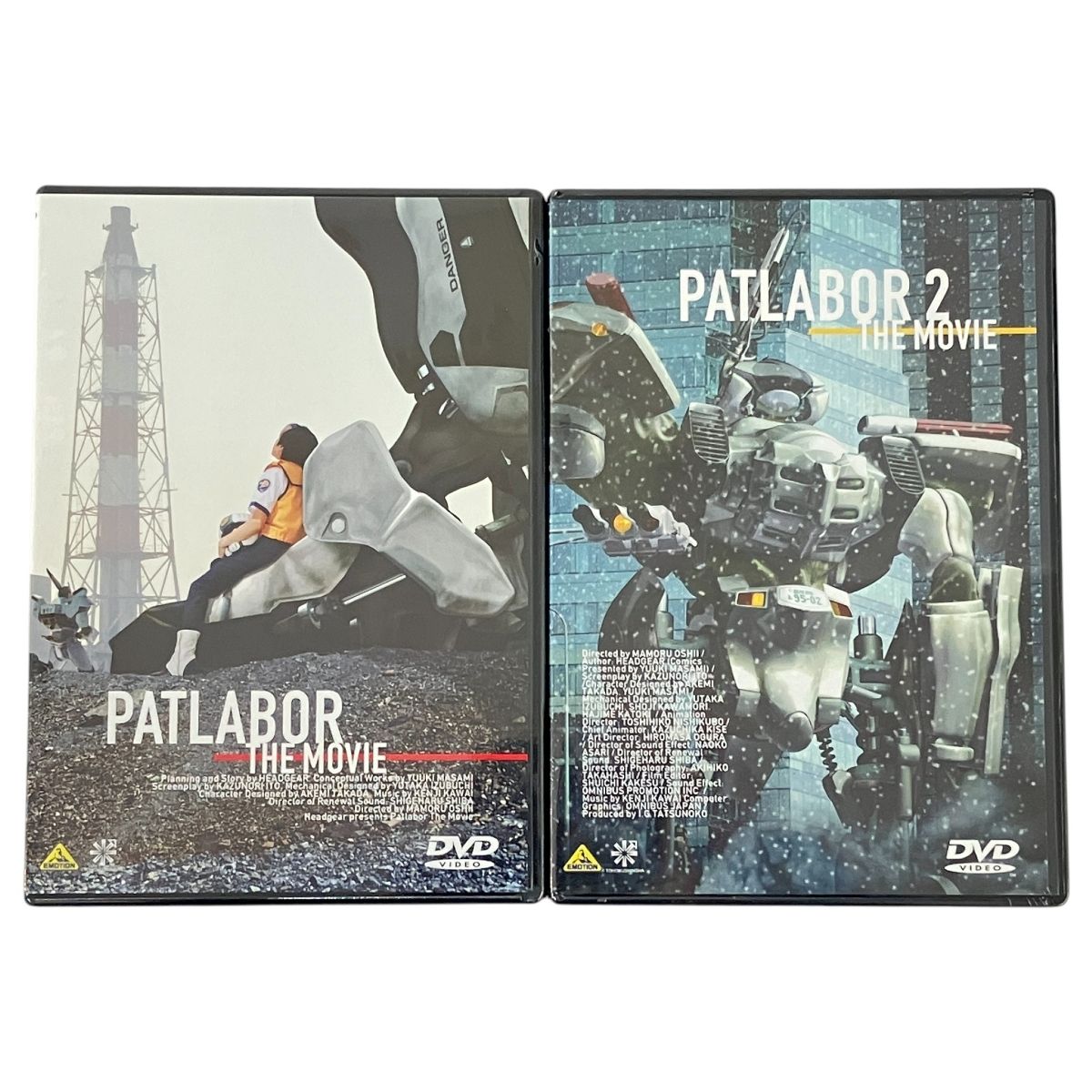 バンダイビジュアル EMOTION BCBA-0505 0506 機動警察パトレイバー 劇場版 1-2 DVD 2本セット N10476853