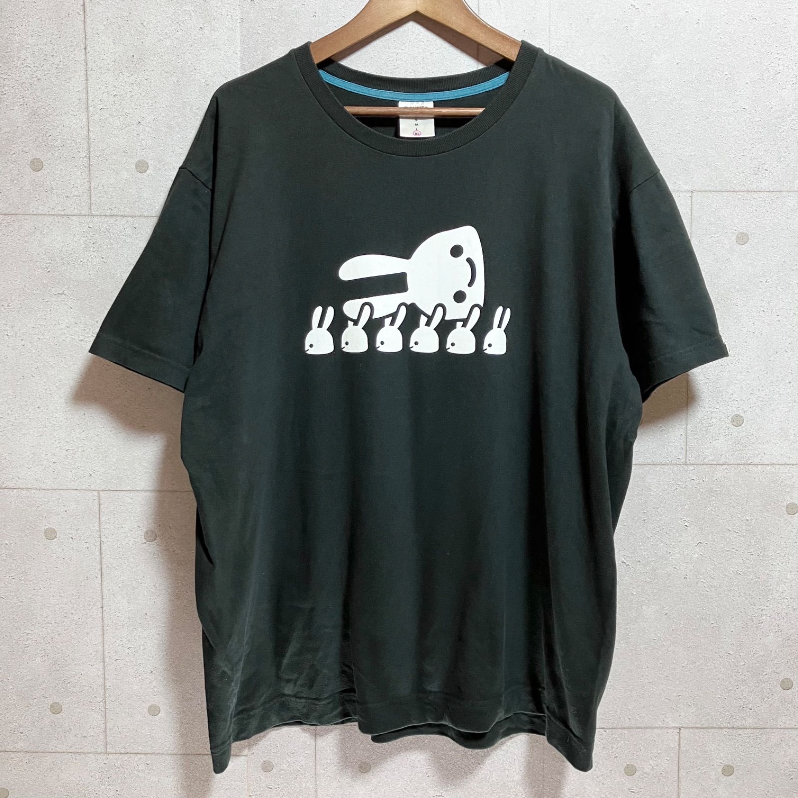 CUNE キューン ウサギ プリント Tシャツ 半袖 トップス XL