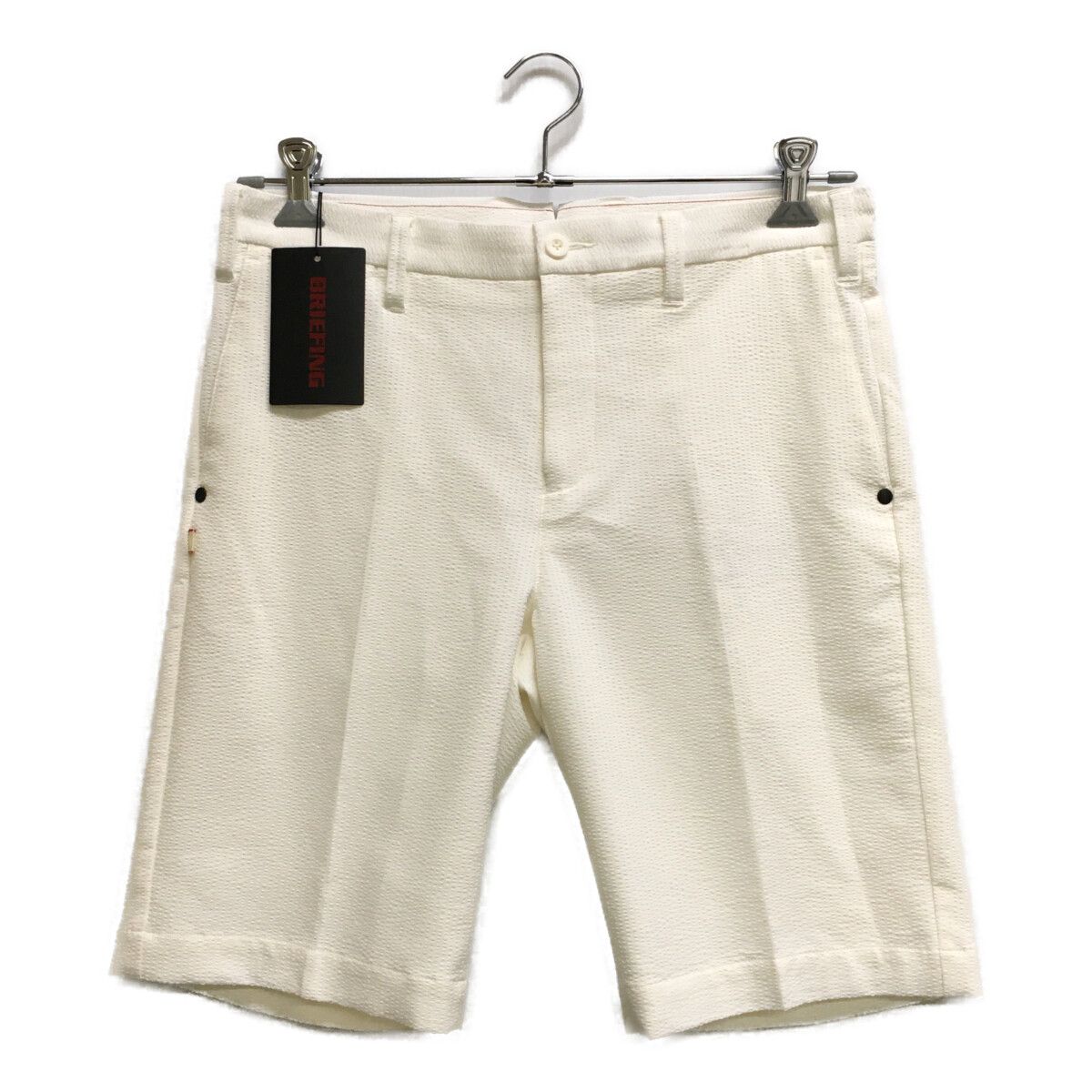 3Dロゴ ファッション 「BRIEFING」 ハーフパンツ M ホワイト メンズ